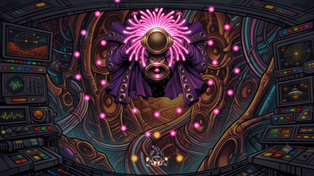 Dub Zero, le boss final, face au vaisseau d'AFM